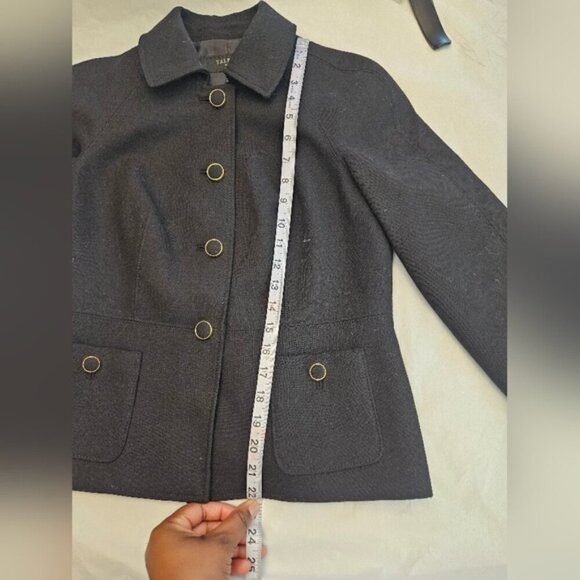 Talbots Women's Black Button Lined Collar  Jacket. Size 6p - Picture 7 of 10